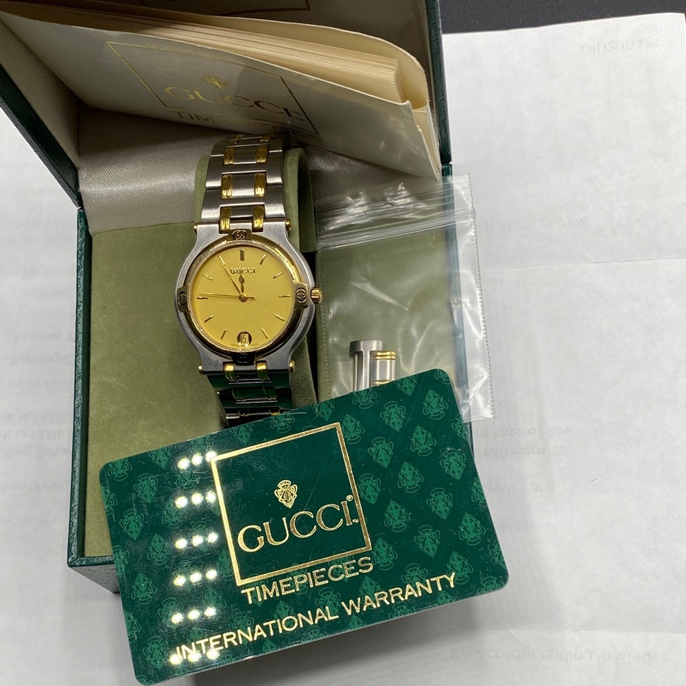 Gucci Two-Tone Gold and Silver Timepiece - Picture 2 of 4